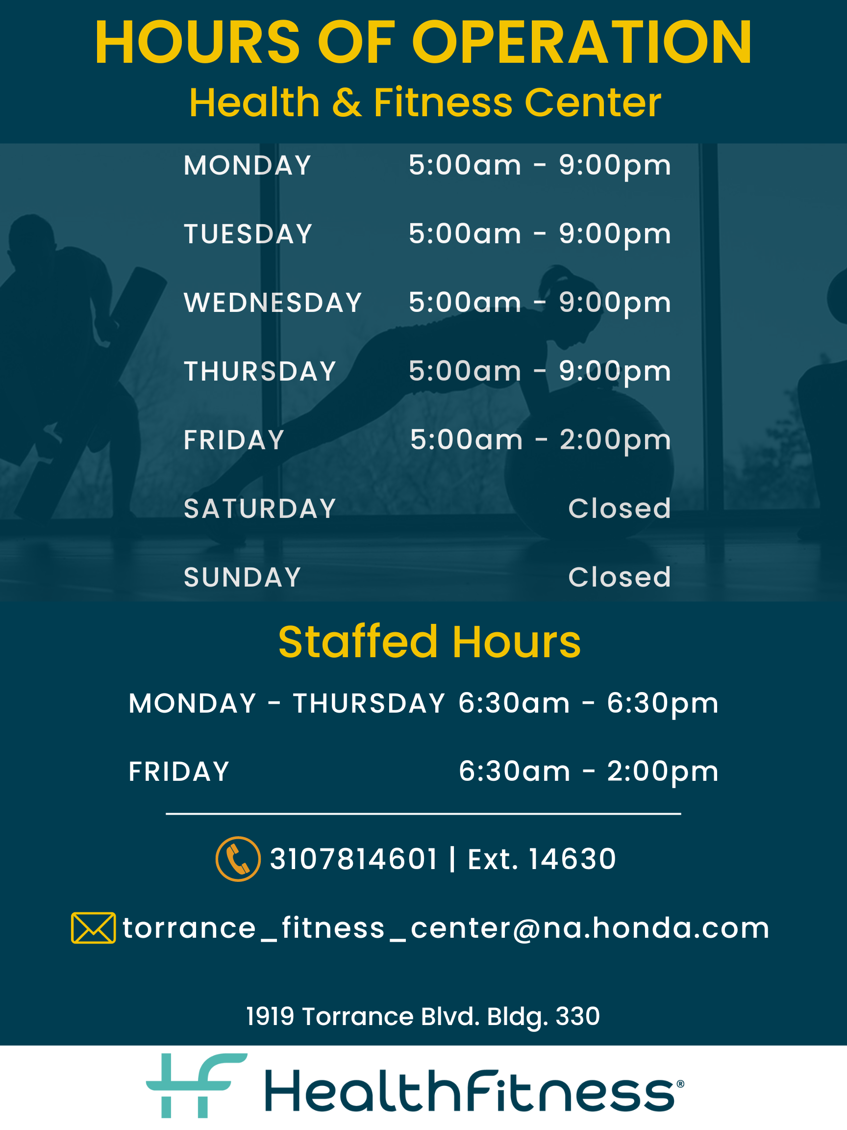 TFC Hours Honda Wellness